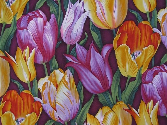 Seattle Bay Fabric Tulips