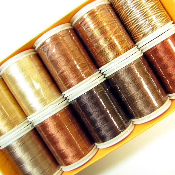 WonderFil 40 Weight Rayon Brown Thread Pack