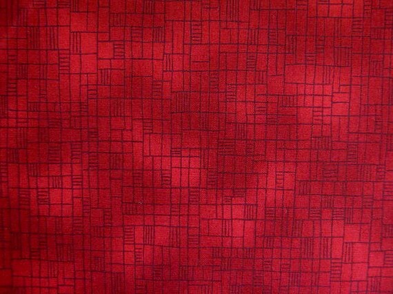 Seattle Bay Fabric Red Tone on Tone