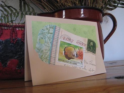stamp note cards, four assorted