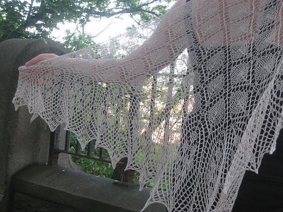 made-to-order lace wedding shawls