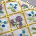 Adorable Vintage Linen Purse with Hand Embroidered Flowers