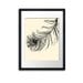 LUCKY FEATHER - Gorgeous 8x10 inch Print featuring a beautiful hand drawn Peacock feather