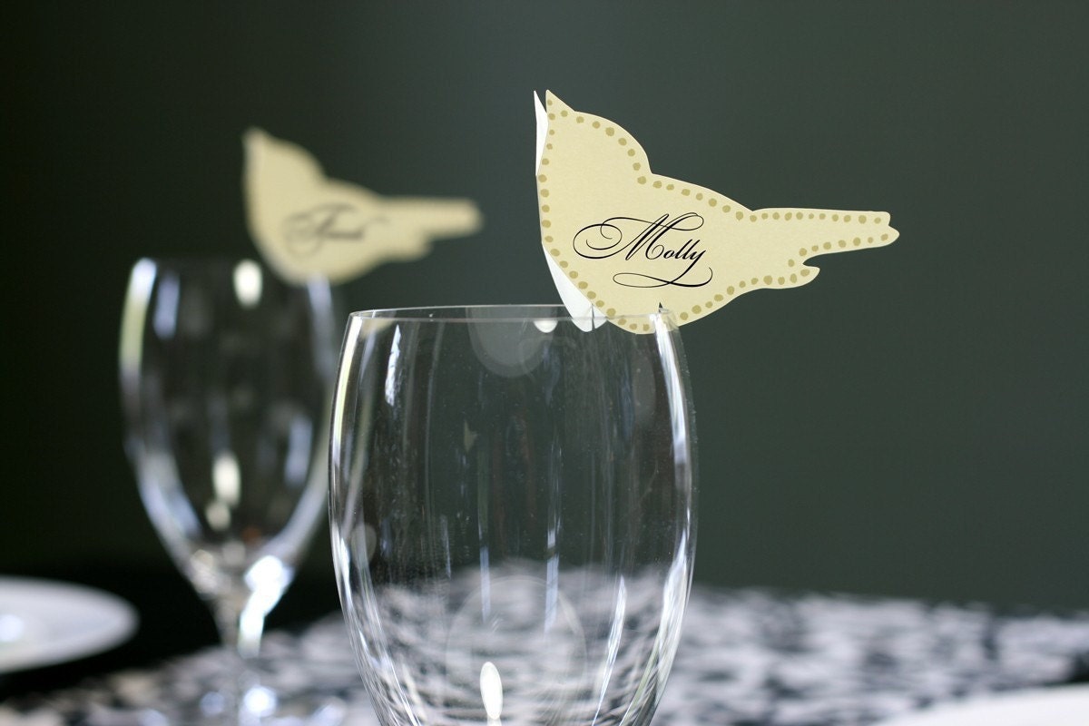 Love Bird Place Cards - Reserved for Deena
