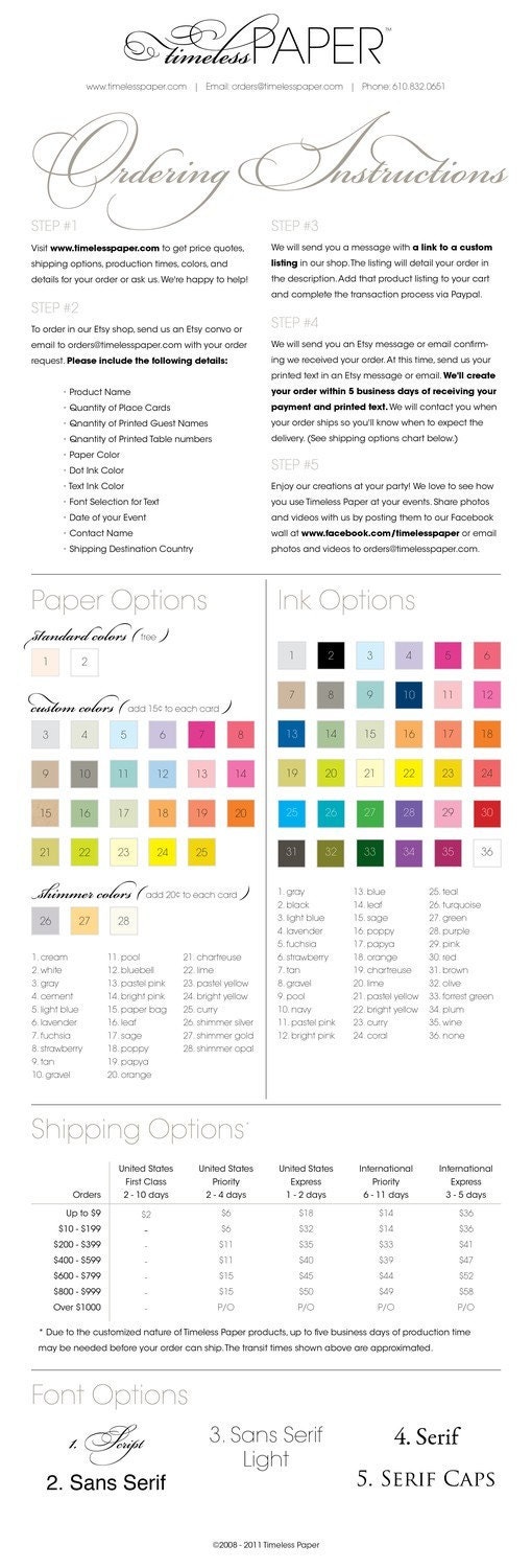 Butterfly Place Cards - reserved for spel