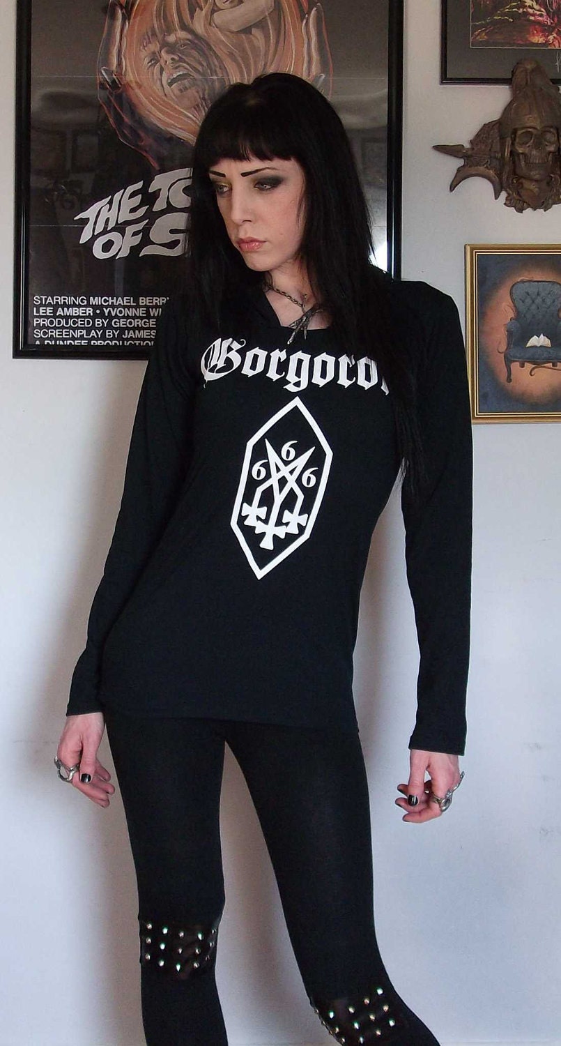 Gorgoroth Girls Pullover Hoodie Black Metal T Shirt