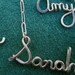 Custom Script Name Necklace in sterling silver