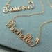 Custom 14k GF Script Name Necklace