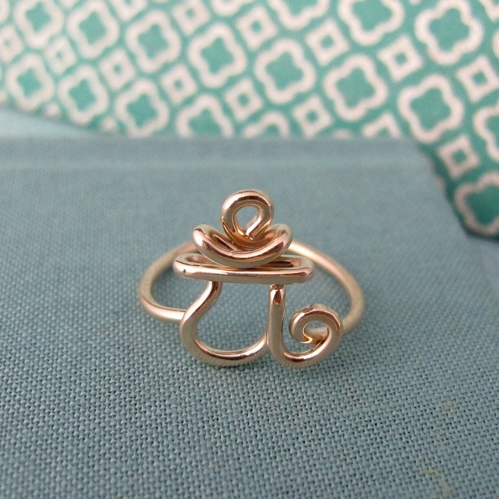 Heart Chakra Ring in 14k gold filled