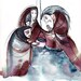 the 3 norns -8.5x11 watercolor print