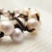Pink Pearl and Leather Bracelet: Knotted w/ Natural Fresh Water Pearls / nautical clam sea ocean inspired / feminine soft organic natural