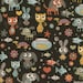 Basicgrey for Moda, Max and Whiskers, Bubbles in Black (30250-17) - 1/2 Yard