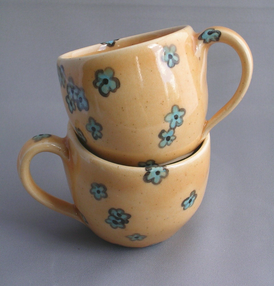 Chintz Espresso Cups in Honey