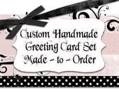 Handmade Invitations  Set of 10 Made to order
