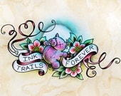 Ink Trails Forever Tattoo Art - Print