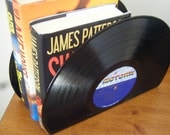 Motown Bookends upcycled record albums