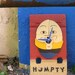 Railroad Plate Wall Clock, Children's Decor, Contemporary Art, Humpty Dumpty Puzzle