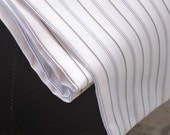 Riding Stock Tie, Two Fold, Hunting,  White Stripe Cotton, Equestrian, Lightweight