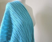 Knitting Shawl Classy Handmade Wrap Scarf Stole Gift For Her Spring Fashion READY TO SHIPPING