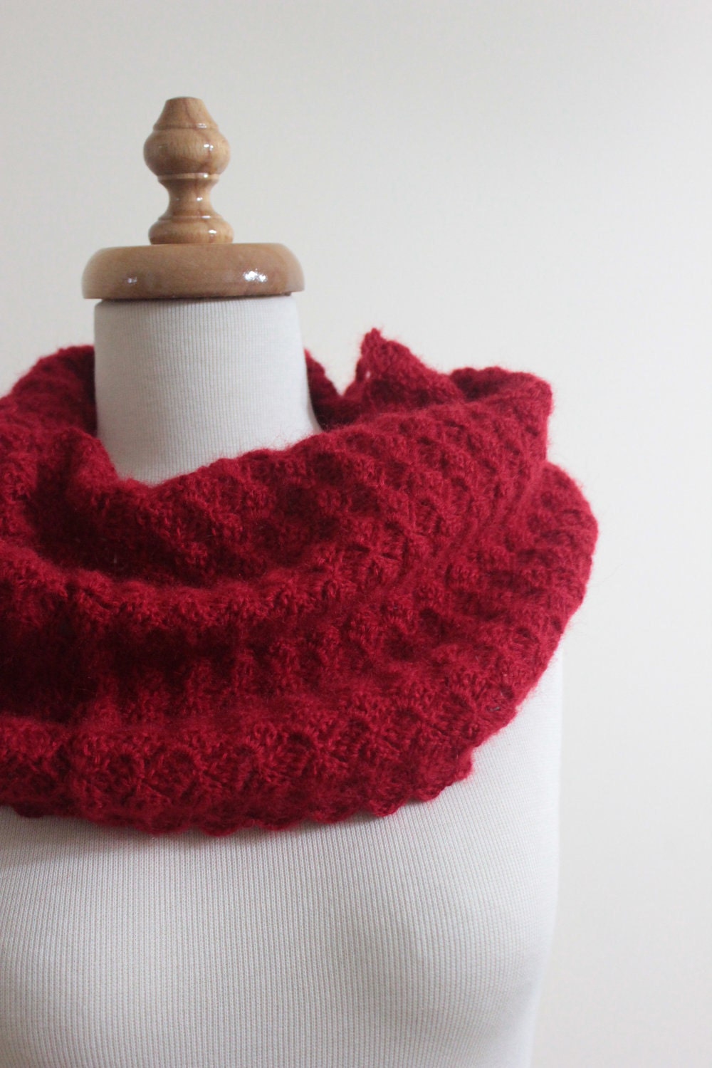 Red Cowl Winter Fashion, Women Trend Gift For Him For Her Holiday. Winter Accessories. Spring Fashion READY TO SHIPPING