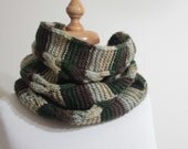 Infinity Cowl Fall Trend Hand Knit Gift For Him For Her Holiday Fashion winter fashion. READY TO SHIPPING