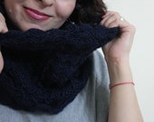 Infinity Cowl , Fall Spring Winter Lace Fashion Hand Knit For Her Winter Fall Holiday Accessories