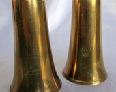 Vintage Gorham Giftware Salt & Pepper Shaker L26 Gold Unique