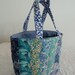 Small Blue Patchwork Bag - Liberty of London Tana Lawn