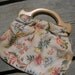 vintage barkcloth handbag