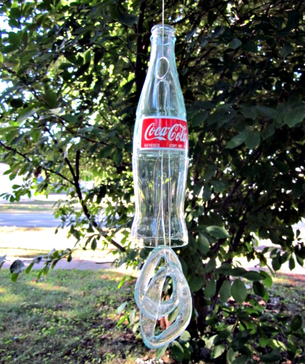 Wind Chime Coca Cola Bottle Upcycled Bell Style Chime