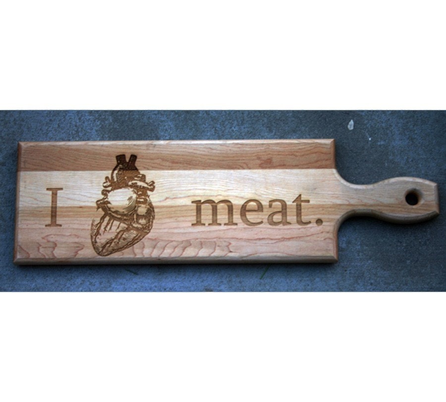 I heart Steak cutting board Medium size