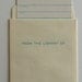 Letterpress printed library card and pocket set of 5