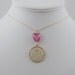 Love Themed Charm Necklace and Earring Set Ivory Pink - Whole Lotta Love