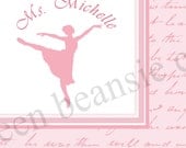 DANCE TEACHER Printable Stationary Card - 4" x 6" or 5" x 7" Il_170x135