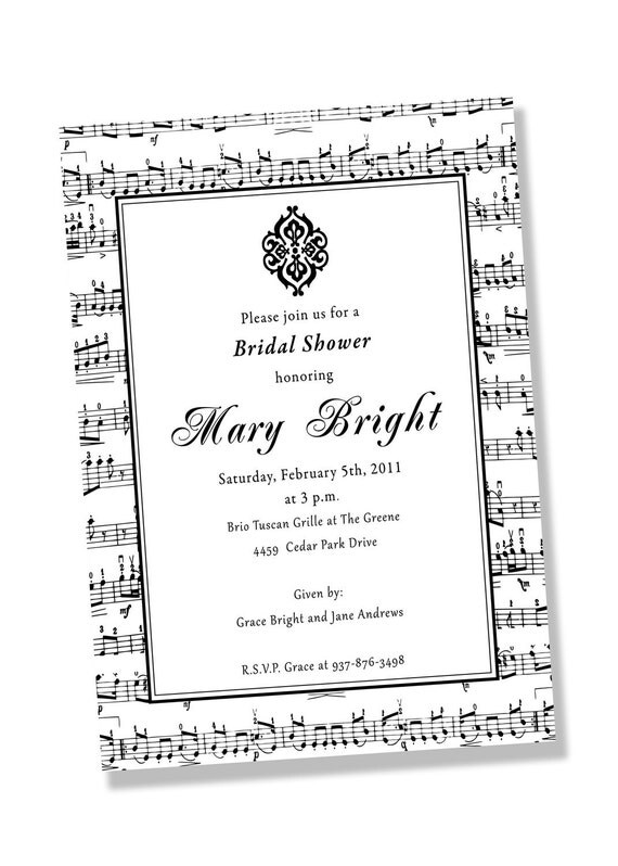 MUSICIAN Printable Music Party Invitation Printing Available Il_570xn