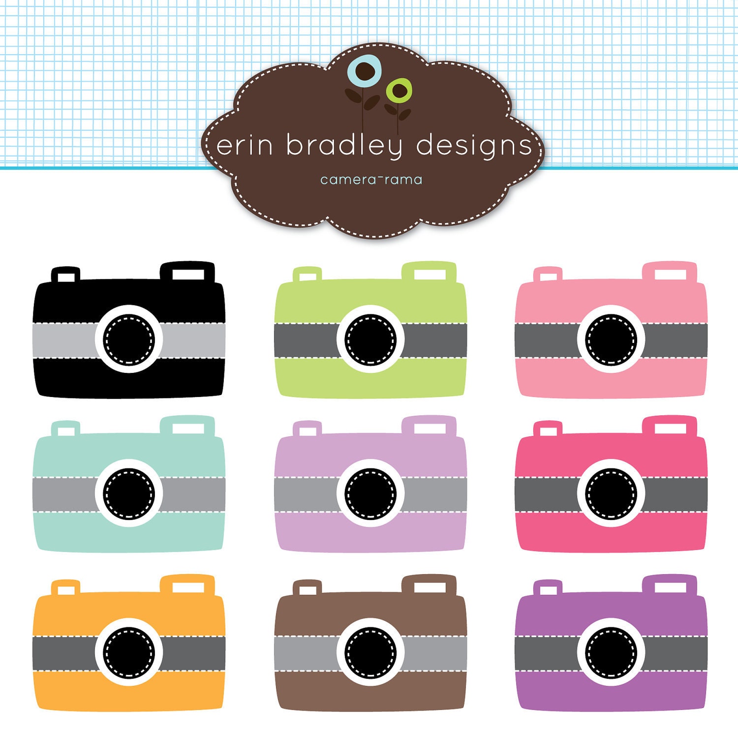 Camera Clip Art Clipart Photography Graphics for Personal & Commercial Use Instant Download Il_570xn