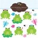 Frog Clipart Clip Art Personal & Commercial Use Instant Download
