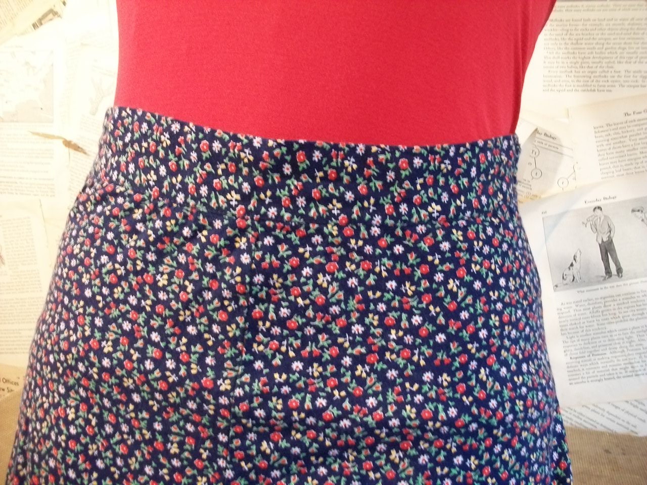 Prairie Style Poppy  Skirt Lace