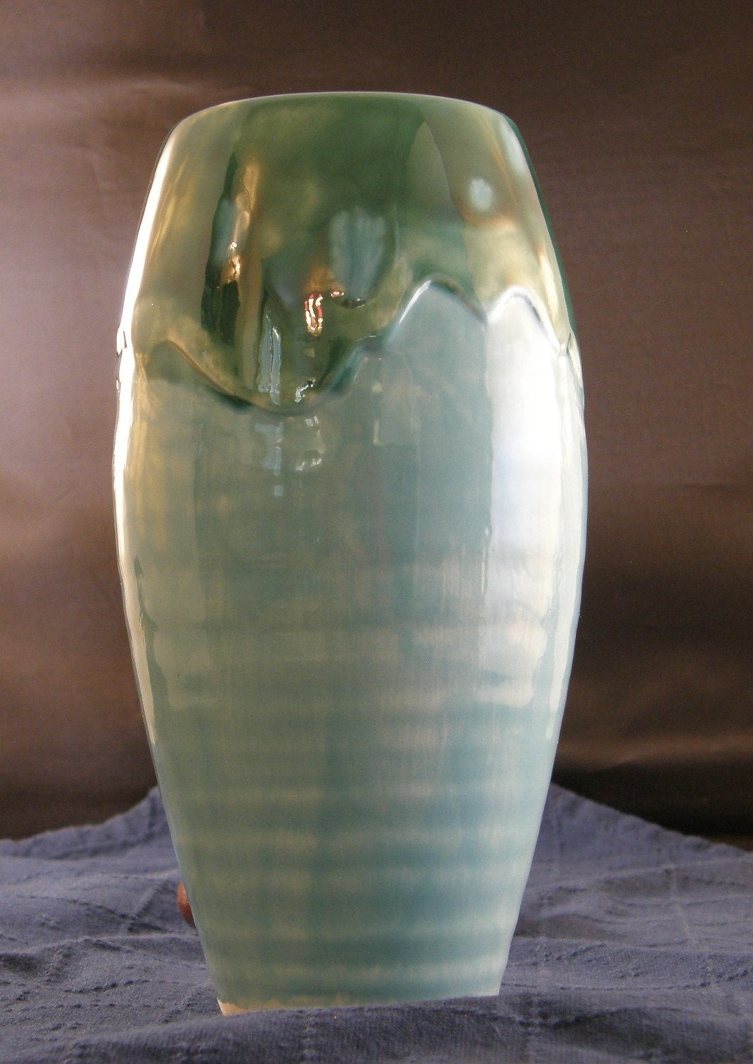 Tall Turquoise Vase