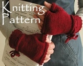 Instant Download PDF Knitting Pattern Fingerless Piano Gloves