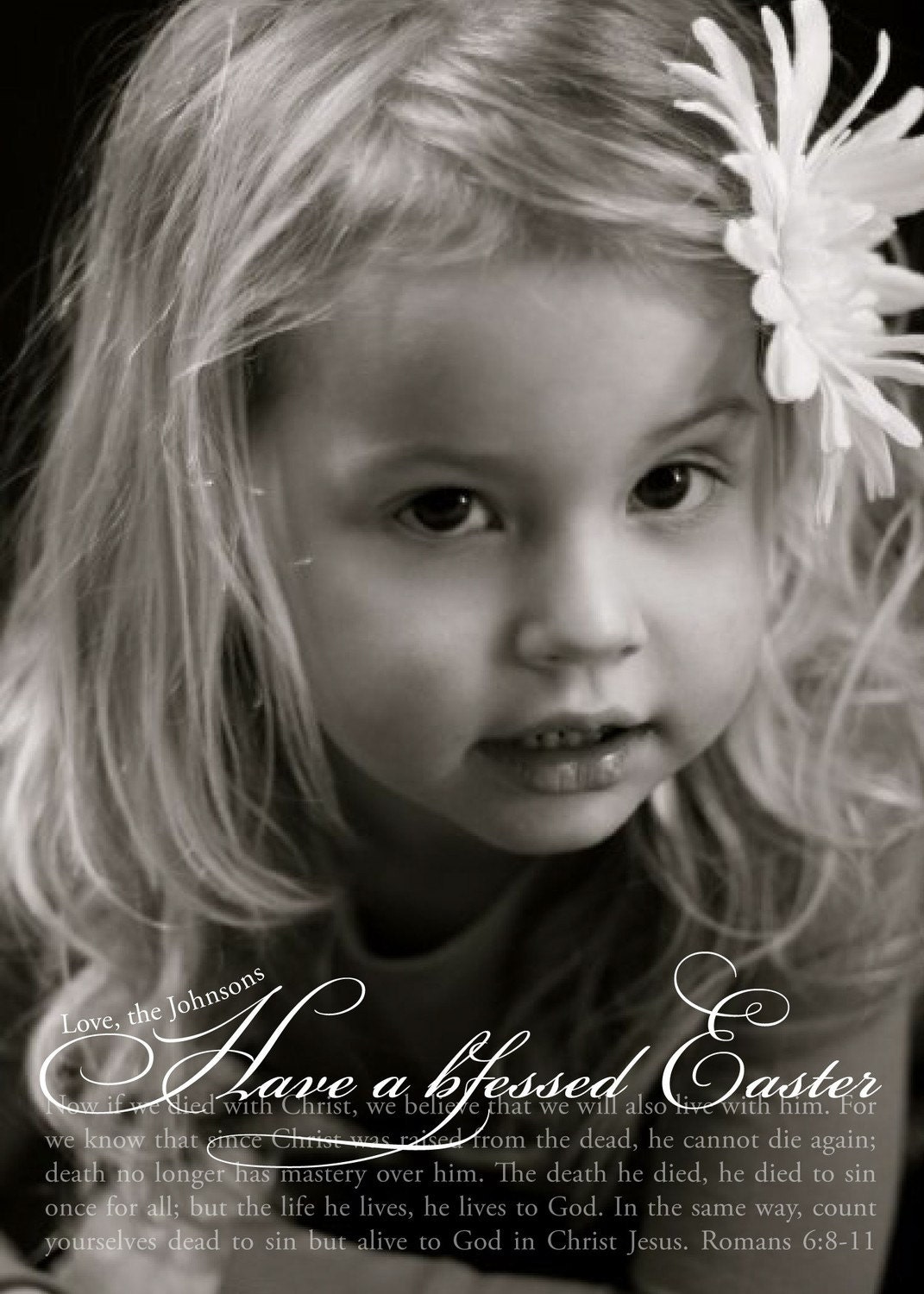Romans 6:8-11 - Custom Photo Easter or Spring Greeting Card Il_570xn