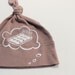 Organic Sushi Baby Thought hat cinder with white ink