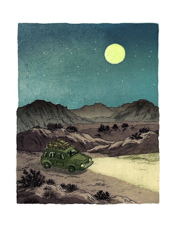 Moon night drive