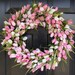 Pink Mini Tulip Spring Wreath- Last One, Shop Sale