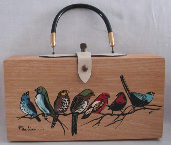 Enid Collins Vintage Purse ... for the birds ..HANDBAG.