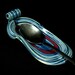 Spoon Rest spoon holder Spoon Plate blue and red