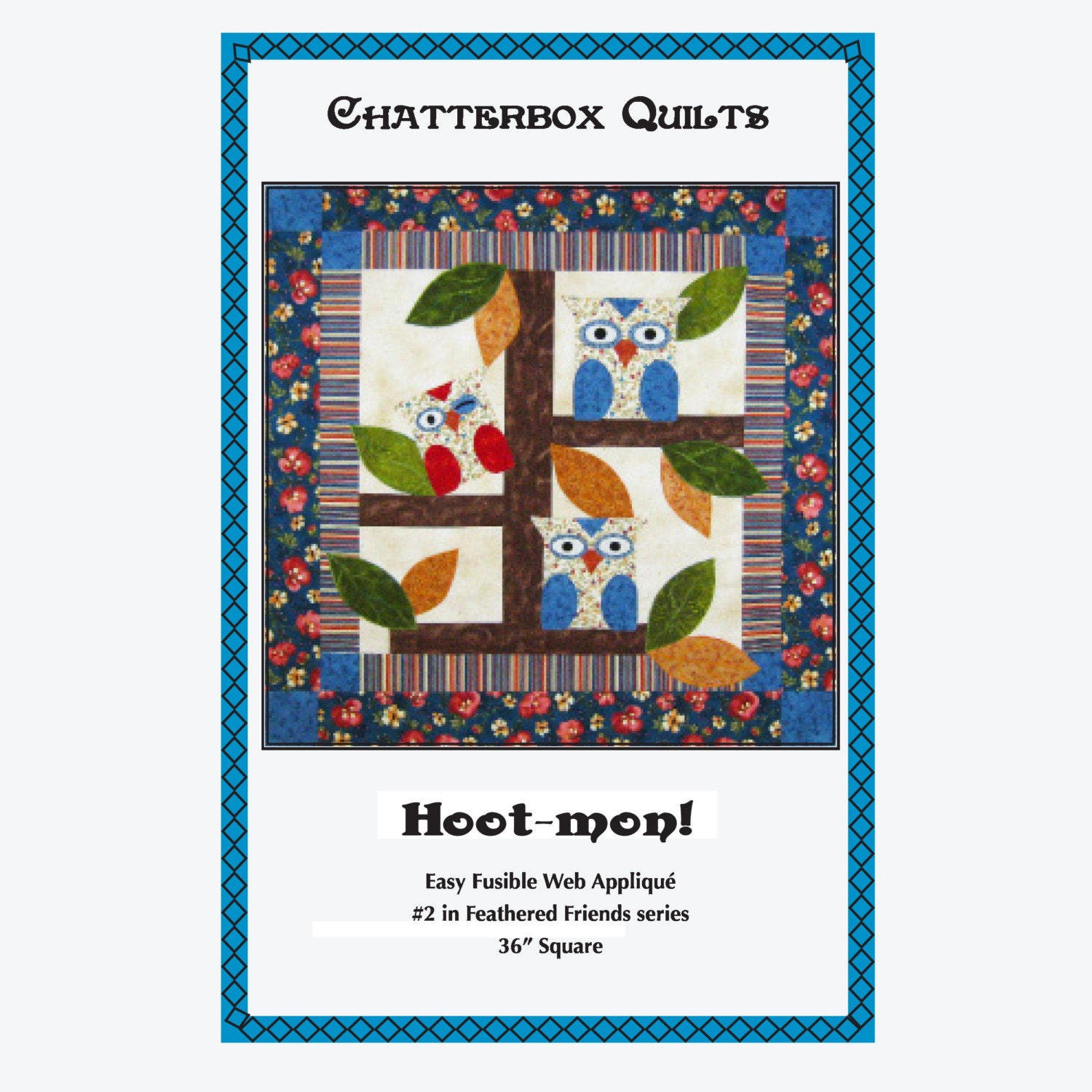 Hoot-mon - Fusible Web Applique Downloadable E-Pattern