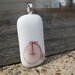 Vintage Bicycle White Glass Pendant