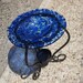 Dark Blue Fused Glass Tart Burner
