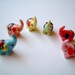 Little Red Riding Ceramic Elephant: Christmas present, home, decor, birthday, baby shower, mini, small, tiny, garden, clay, kid, ornament